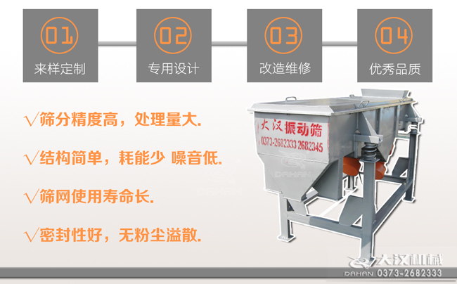 硫酸鎂顆粒直線振動篩分機 硫酸鎂顆粒直線振動篩分機